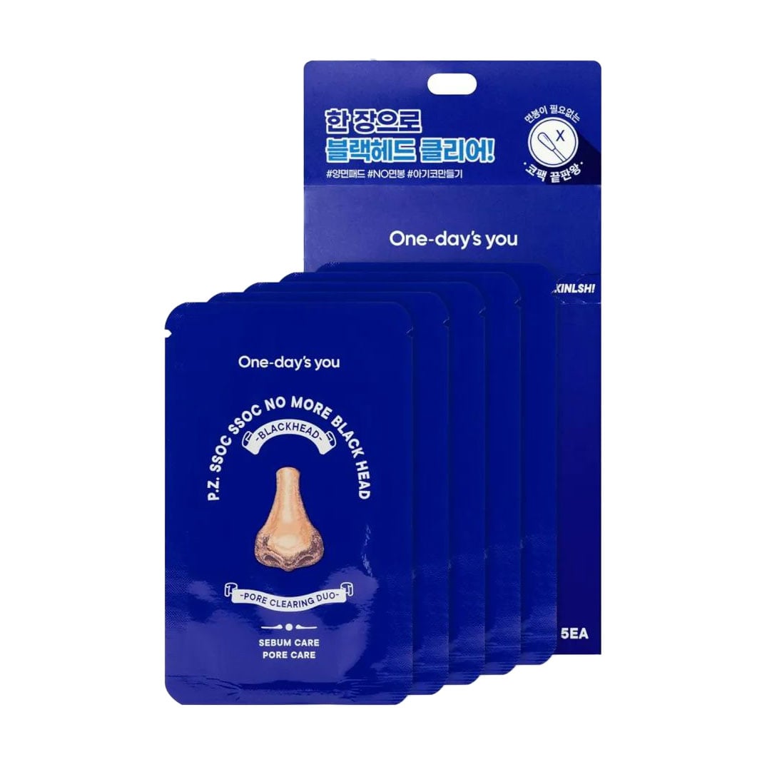 Очищувальні патчі для носа One-day's You P.Z Ssoc Ssoc No More Black Head Nose Pack, 5*2 г